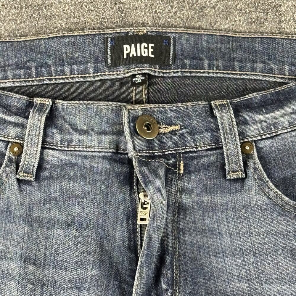 Paige Jeans Mens 32 Blue Federal Straight Leg Denim Casual Stretch